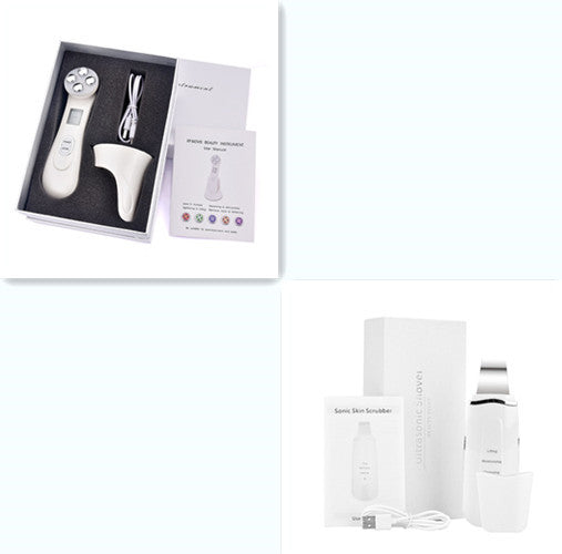 Multifunctional Skin Rejuvenation Device – Deep Cleansing, Lifting & Anti-Aging (Black & White)