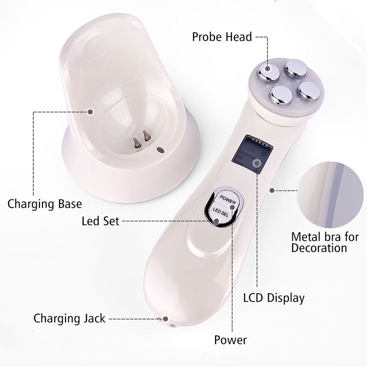 Multifunctional Skin Rejuvenation Device – Deep Cleansing, Lifting & Anti-Aging (Black & White)