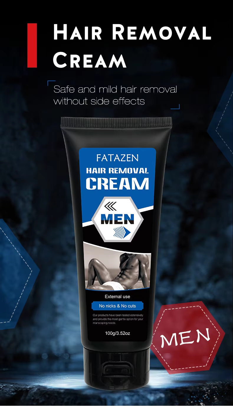 Natural Hair Removal Cream for Men – Smooth & Gentle Depilatory (100g)