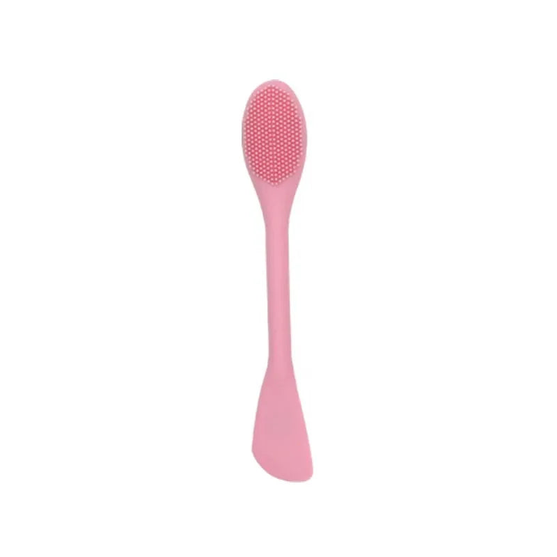 Double-Headed Silicone Facial Cleansing & Mask Applicator Brush