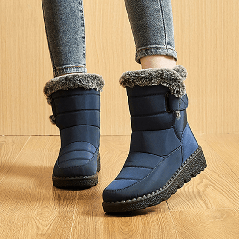 Winter Plush Ankle Snow Boots – Warm, Waterproof & Anti-Slip