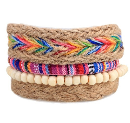Vintage Leather Wrap Bracelet – Adjustable Punk Style for Men & Women