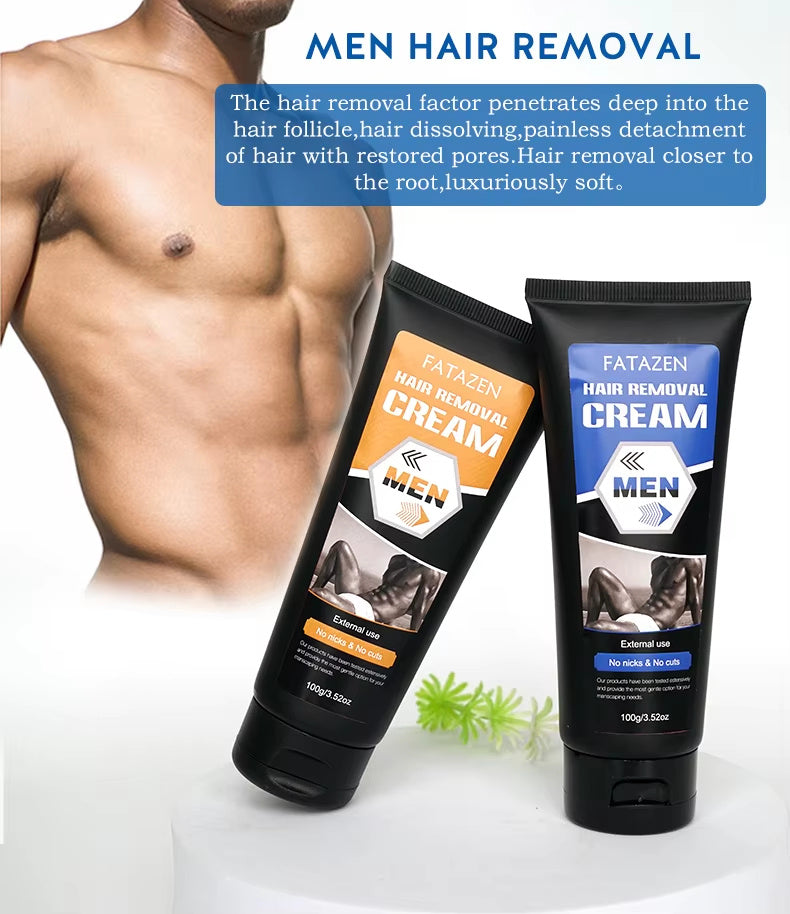 Natural Hair Removal Cream for Men – Smooth & Gentle Depilatory (100g)