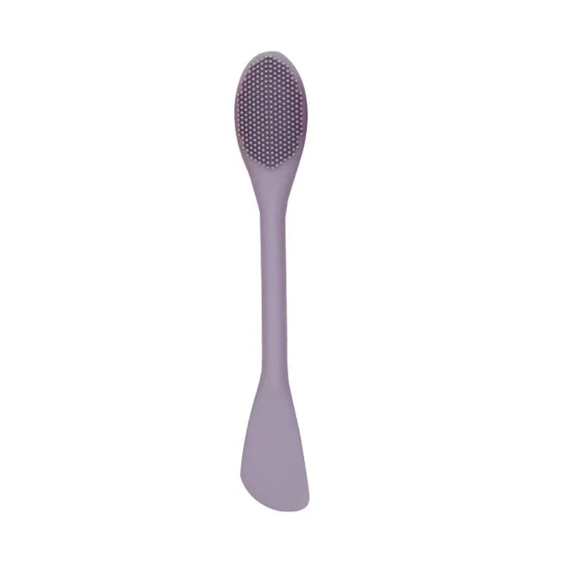 Double-Headed Silicone Facial Cleansing & Mask Applicator Brush