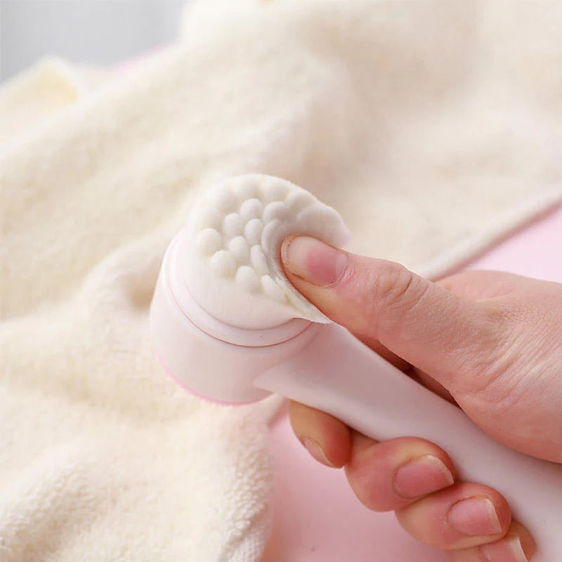 3D Double-Sided Silicone Facial Cleansing Brush – Manual Exfoliating Face Wash Tool