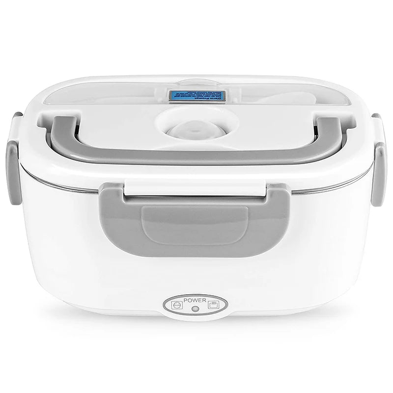 Portable Electric Heated Lunch Box – Stainless Steel Food Warmer (12V/24V/110V/220V)
