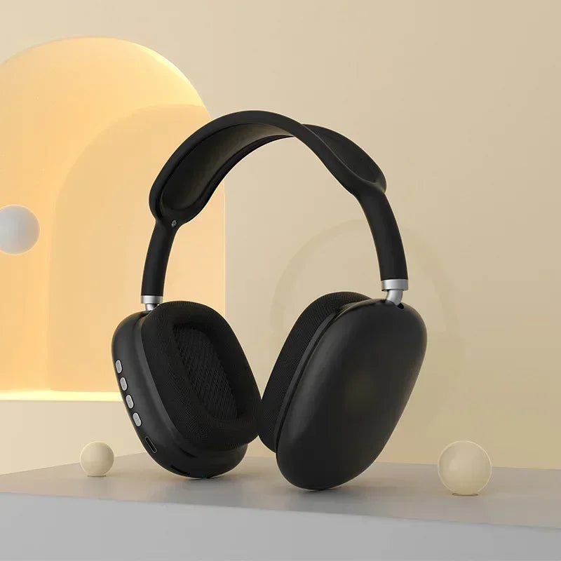 P9-1 Wireless Bluetooth Headphones – Over-Ear, Touch Control with Charging Display Case