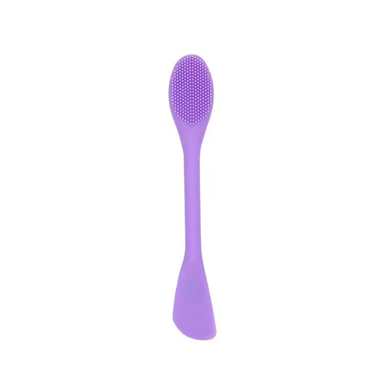 Double-Headed Silicone Facial Cleansing & Mask Applicator Brush
