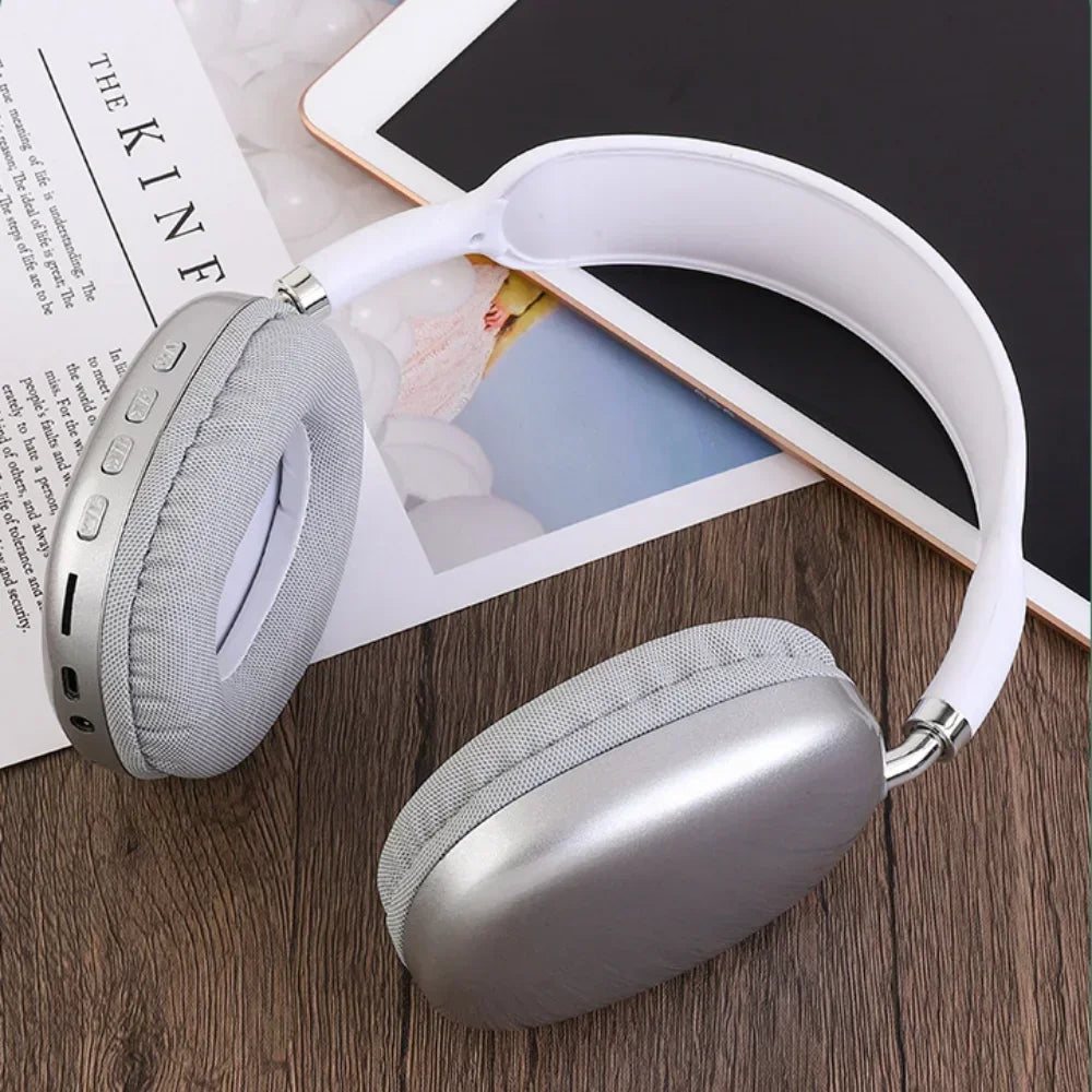 P9-1 Wireless Bluetooth Headphones – Over-Ear, Touch Control with Charging Display Case