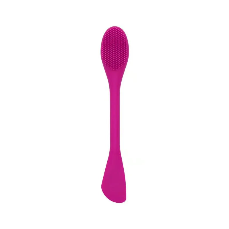 Double-Headed Silicone Facial Cleansing & Mask Applicator Brush