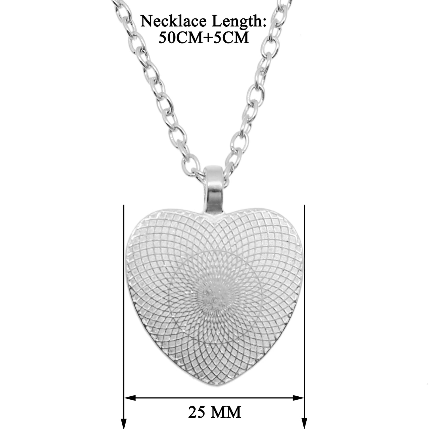"Custom Heart Pendant Necklace – Personalized Photo Glass Jewelry Gift"
