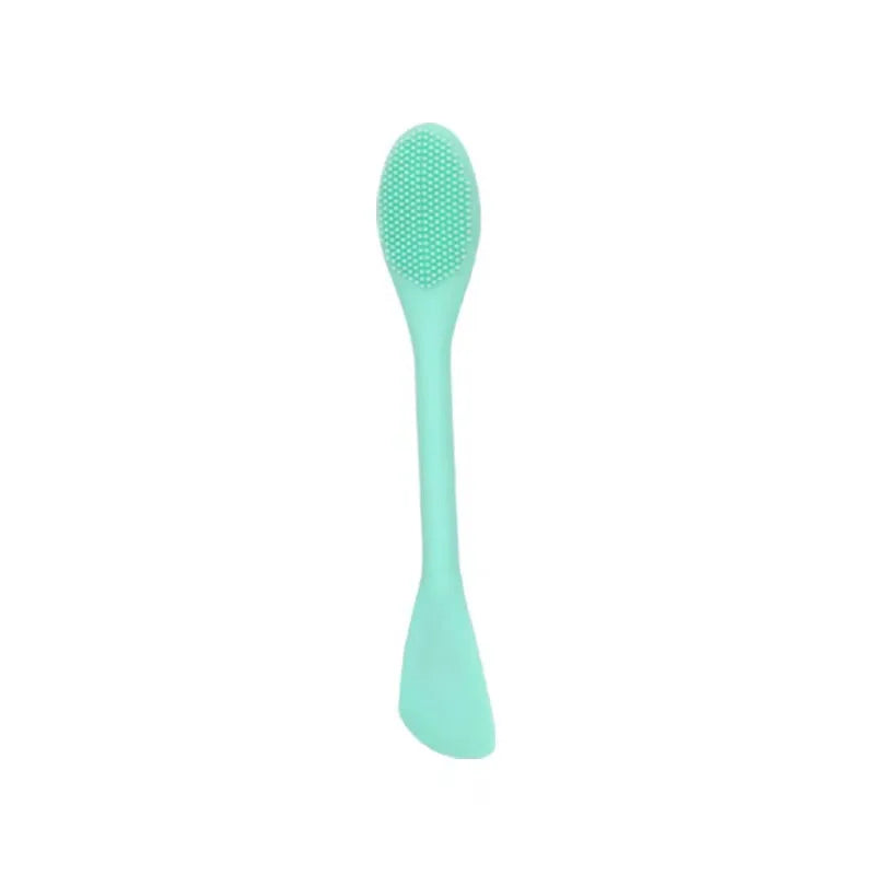 Double-Headed Silicone Facial Cleansing & Mask Applicator Brush