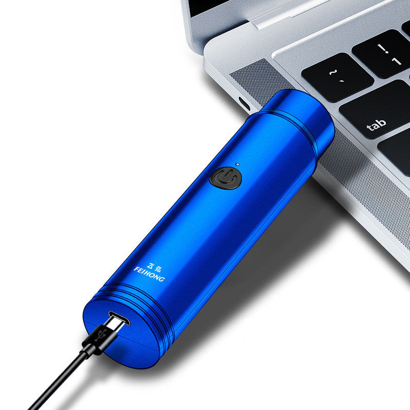 Mini Rechargeable Electric Shaver – Portable Grooming Tool for Men (USB Powered)